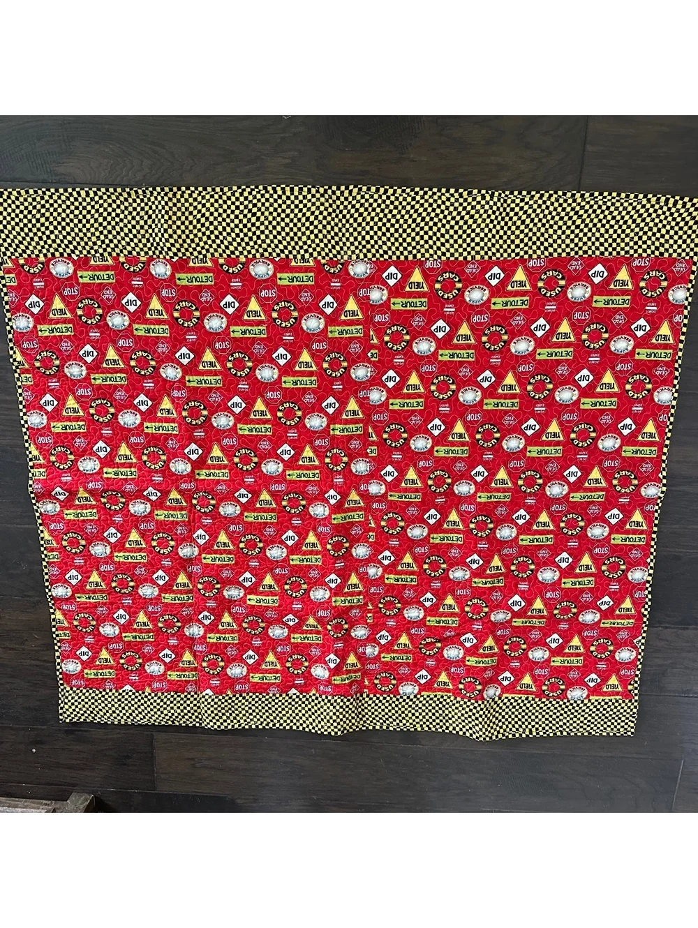 handmade Boys Cars Racing Track Quilt